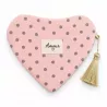 Pochette Cœur à Pois Roses message Amour