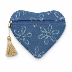 Pochette Cœur Jolie Cœur Bleue