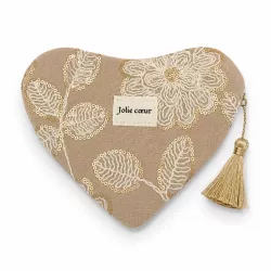 Pochette Cœur Jolie Cœur avec Fleurs