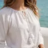 Pack 2 Blouses Bohème en Coton avec Pompons