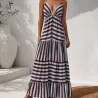 Robes longues rayées