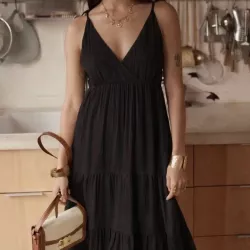 Robe Longue Fluide Bohème – Bretelles Fines