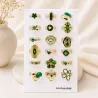 Pack 18 bagues acier inoxydable - VERT