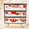 Pack de 18 boucles d'oreilles acier - ROUGE