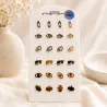 pack boucles d'oreilles acier