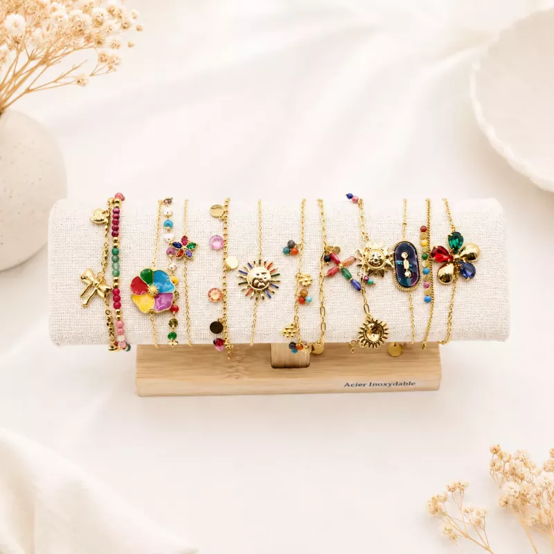 Pack de 12 bracelets acier - MULTI