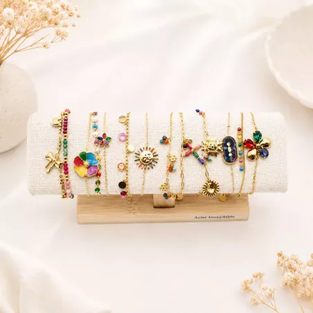 Pack de 12 bracelets acier - MULTI