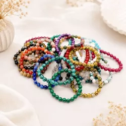 Pack de 25 bracelets pierres