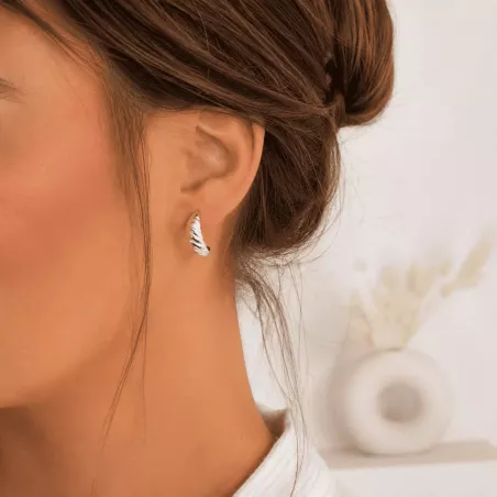Boucles d'oreilles demi créole