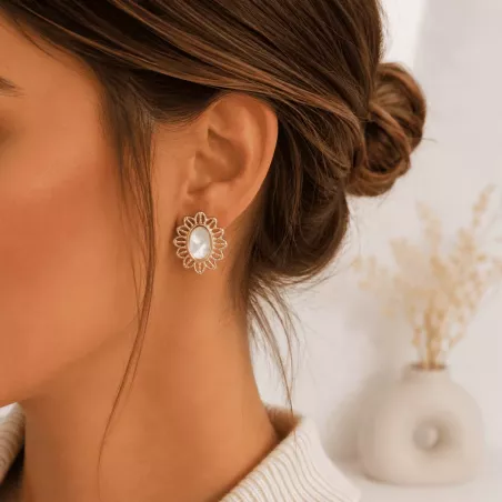 Boucles d'oreilles inspiration fleurs