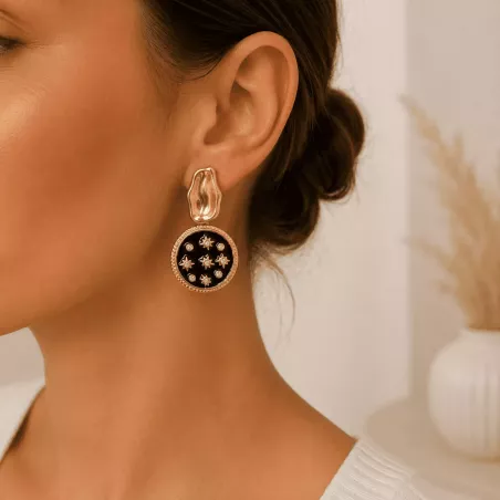 Boucles d'oreilles pendantes étoile du sud
