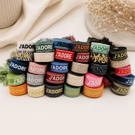 Pack de 40 bracelets J'adore
