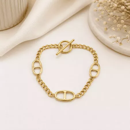 Bracelet acier tendance motif inspiration