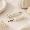 Duo de pinces pour cheveux en perles