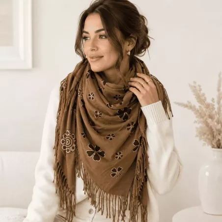 Echarpe carrée tendance multiface - chaude