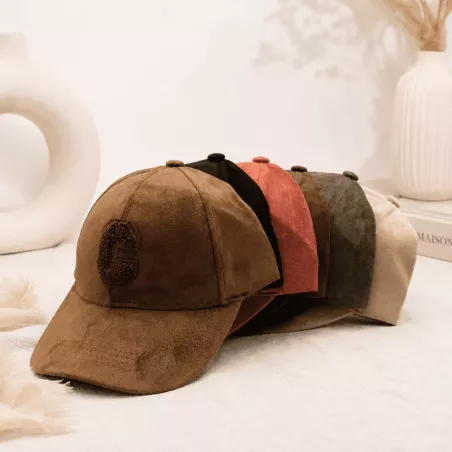 Pack de 6 casquettes - Suédine moumoute