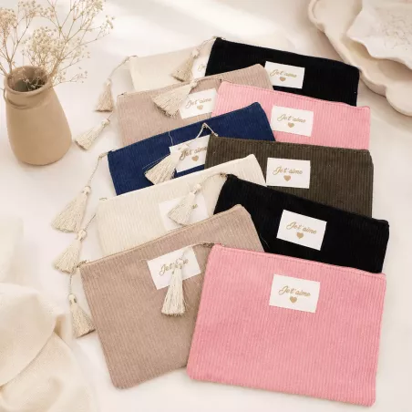 Pack de 10 pochettes côtelées - Je t'aime