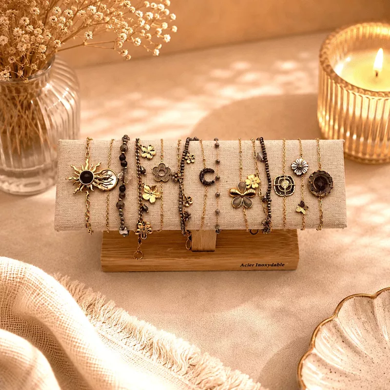 pack-12-bracelets-ajustables-acier-inoxydable-gris-presentoir
