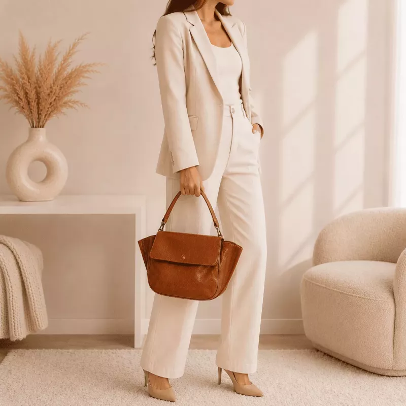 Sac à main tendance femme effet brillant