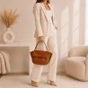 Sac à main tendance femme effet brillant