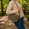 Sac bandoulière tressé femme 30x18 cm | Grossiste maroquinerie tendance