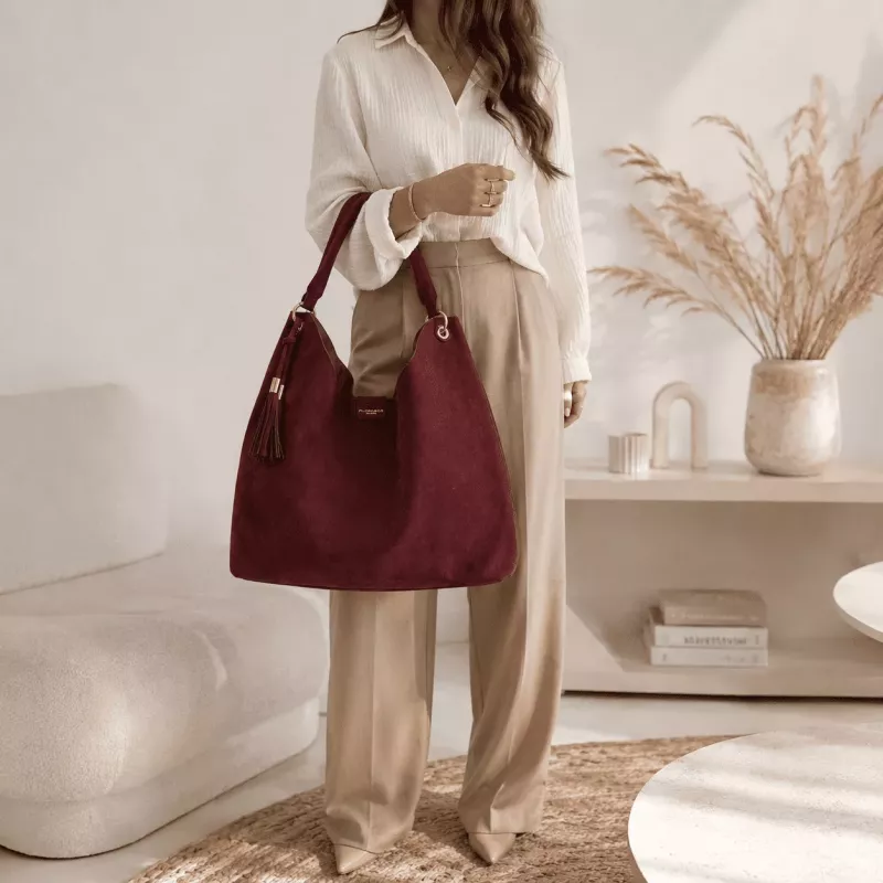 Grand sac à main avec pochette assortie