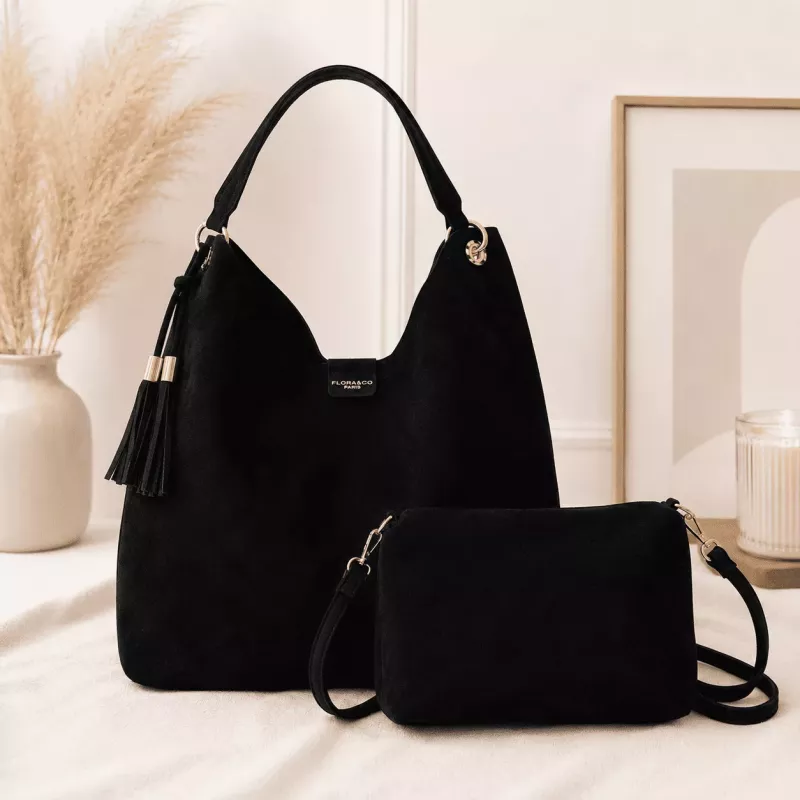 Grand sac à main avec pochette assortie