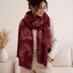 Écharpe motifs tigres et léopards