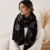 Écharpe motifs tigres et léopards