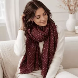 Écharpe femme florale 100% viscose 90x180 cm | Grossiste Référence Mode