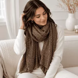 Écharpe femme florale 100% viscose 90x180 cm | Grossiste Référence Mode