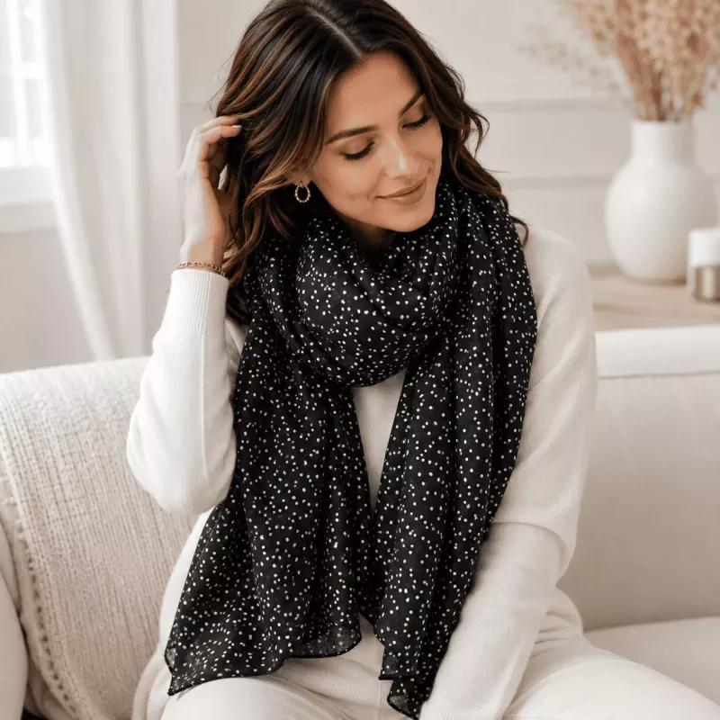 Écharpe femme florale 100% viscose 90x180 cm | Grossiste Référence Mode