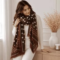 Écharpe tendance à gros pois