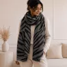 Écharpe femme motif zèbre