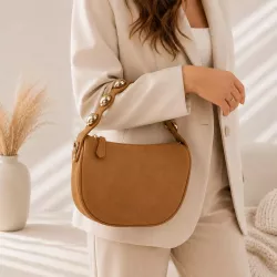 Sac à main femme poignée dorée avec bandoulière | Grossiste Référence Mode