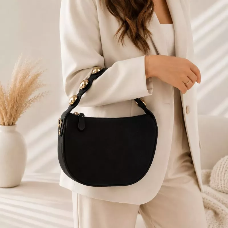 Sac à main femme poignée dorée avec bandoulière | Grossiste Référence Mode