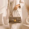 Sac à main allongé brillant - Anse motif serpent