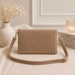 Petit sac bandoulière femme à clous dorés 20x11 cm | Grossiste Référence Mode