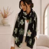 Écharpe tendance motif fleurs