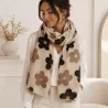 Écharpe tendance motif fleurs
