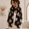 Écharpe tendance motif fleurs