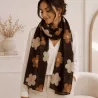 Écharpe tendance motif fleurs
