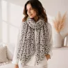 Écharpe femme léopard 180x90 cm 100% polyester | Grossiste accessoires de mode