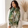 Écharpe femme imprimé abstrait 180x85 cm 100% polyester | Grossiste accessoires de mode