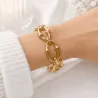 Bracelet doré acier à maillons
