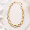 Collier doré à grands maillons