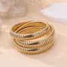Bracelet maille tubogas rang doré
