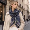 Écharpe femme 70x180 cm motif floral graphique