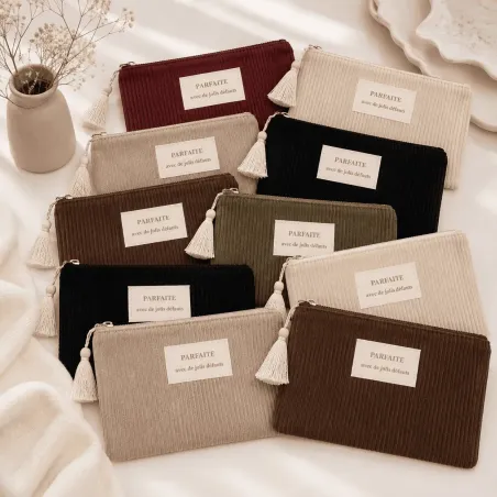 Pack de 10 pochettes côtelées - Parfaite avec de jolis défauts