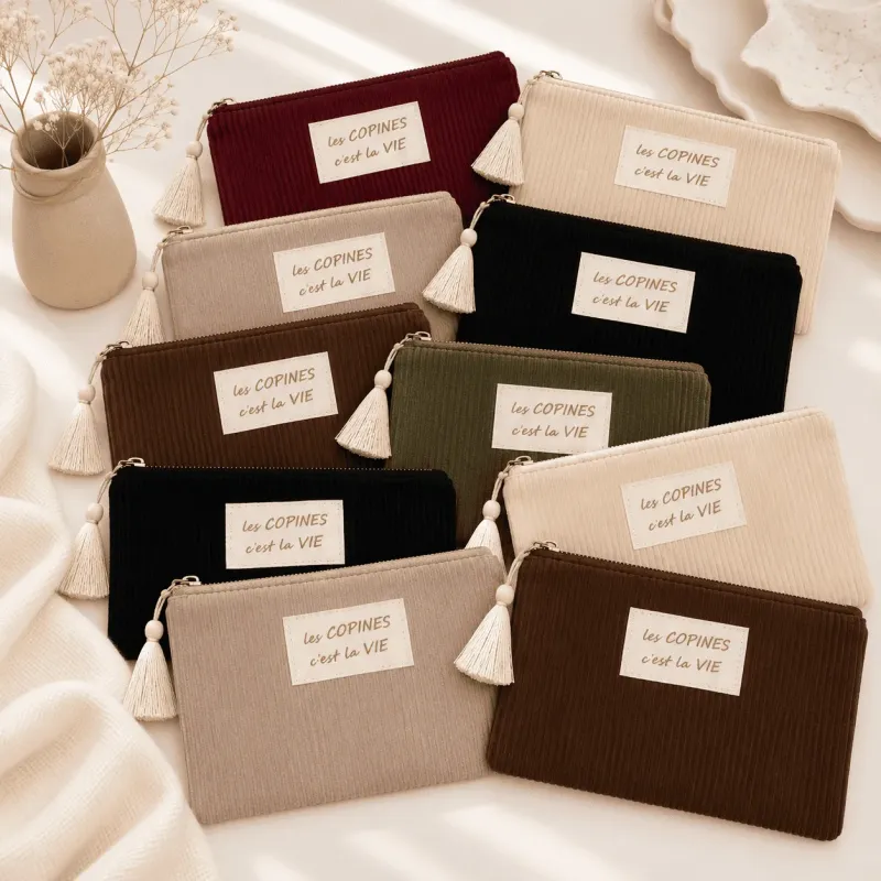 Pack de 10 pochettes côtelées - Les copines c'est la vie